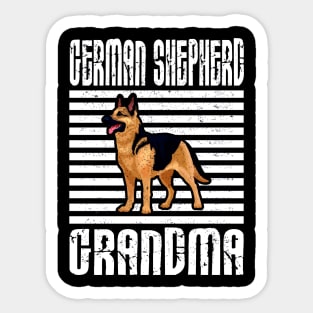 German Shepherd Grandma Proud Dogs Sticker